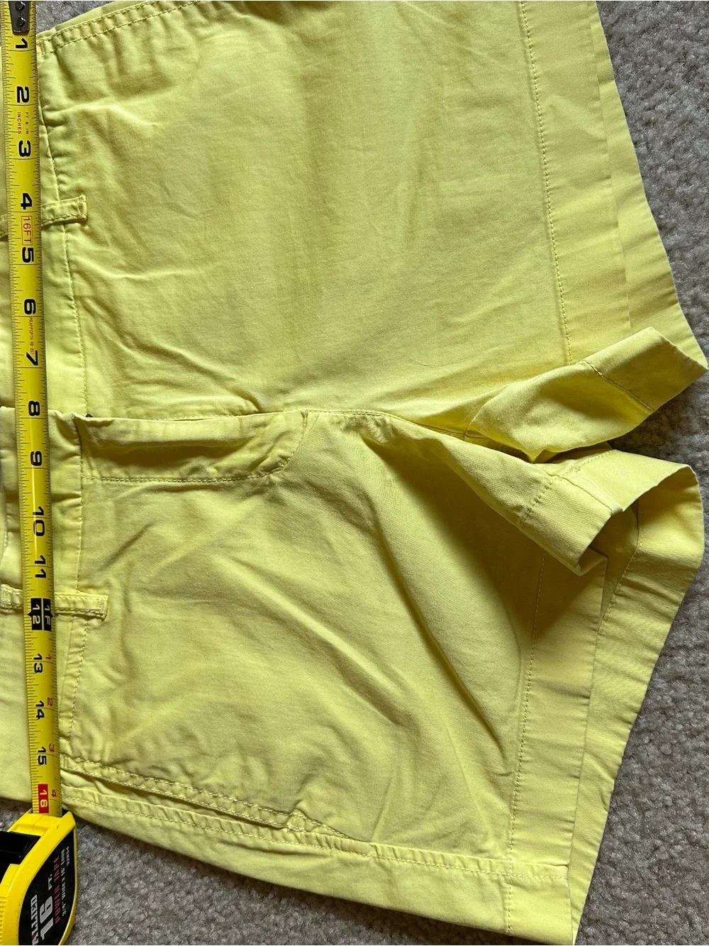J. Crew Bright Yellow Cotton Chino Shorts